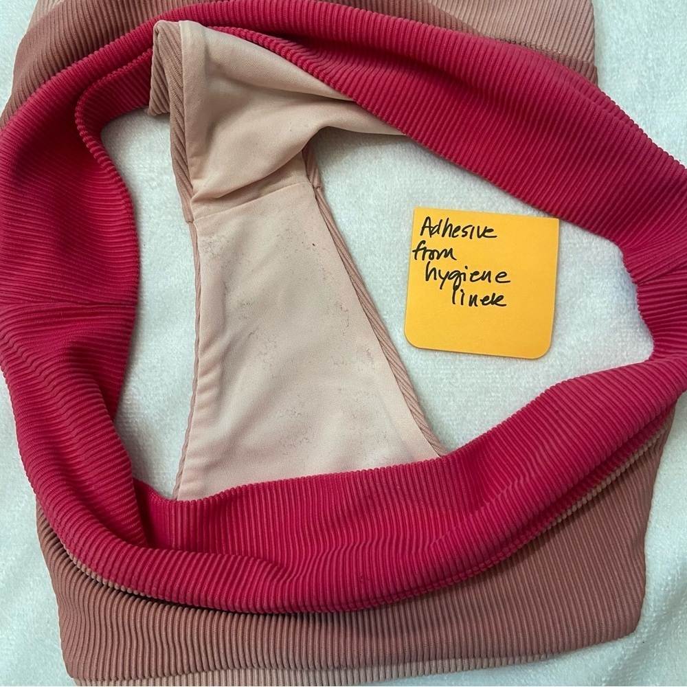New! Beach Riot Riza Alexis Bottom Rouge Color Block 3893 - Picture 5 of 10